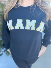 Load image into Gallery viewer, Bold Mama White/Black Varsity Sweatshirt
