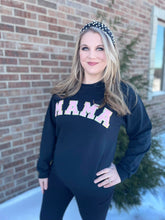 Load image into Gallery viewer, Bold Mama Pink/Black Varsity Sweatshirt

