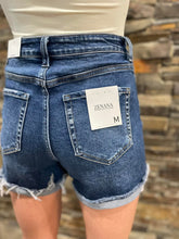 Load image into Gallery viewer, Sunshine On My Mind Distressed Cuff Denim Shorts
