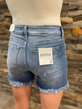 Load image into Gallery viewer, Rare Moment Frayed Denim Shorts-PLUS size available
