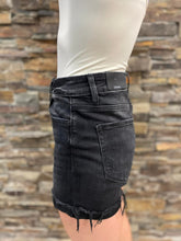 Load image into Gallery viewer, Days In The Sun Black Denim cuffed shorts
