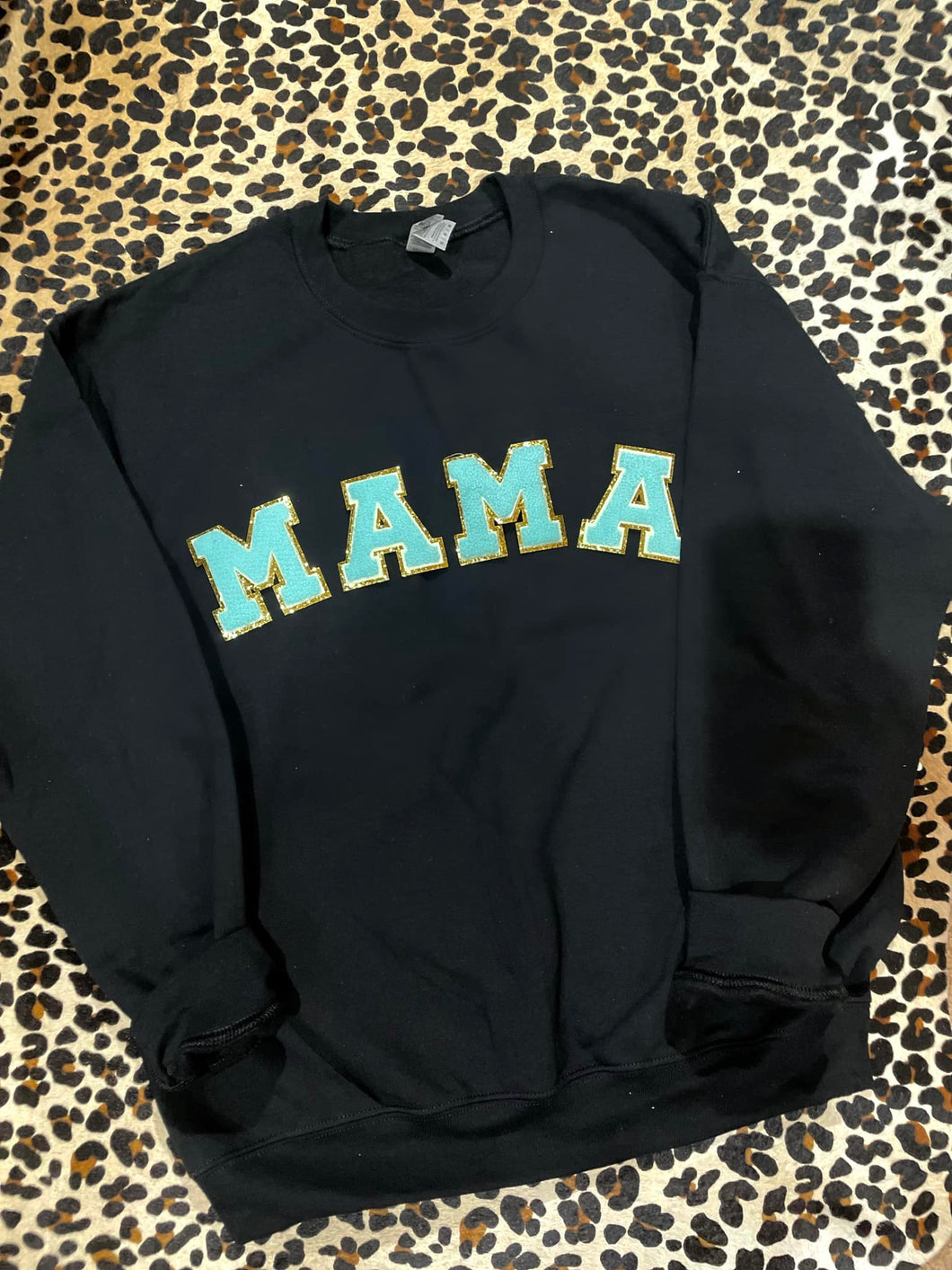 Bold Mama Blue/Black Varsity Sweatshirt