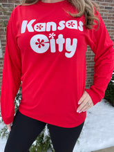Load image into Gallery viewer, Kansas City White Retro Long sleeve
